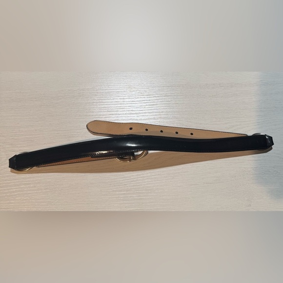 Brighton Black and Tan Leather Belt with Classic Design - Picture 4 of 7